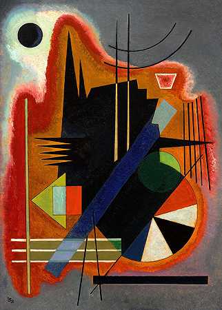 一些小贴士`Einige Spitzen (1925) by Wassily Kandinsky