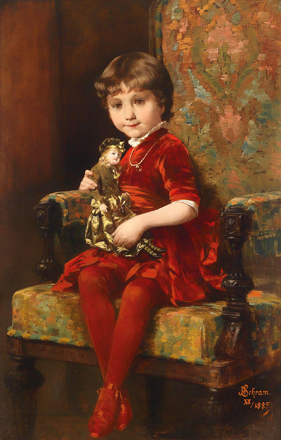 带木偶的小女孩`Young Girl With Puppet