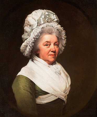 安东尼·格雷托雷克斯夫人的肖像`Portrait Of Mrs. Anthony Greatorex by Joseph Wright of Derby