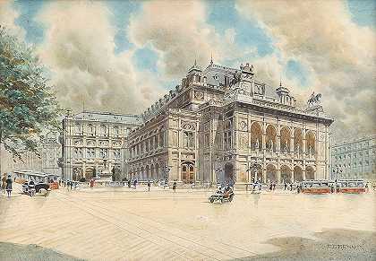 维也纳国家歌剧院`Wiener Staatsoper by Franz Brenner