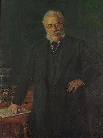 约翰·弗雷海尔·冯·克鲁梅克`Johann Freiherr von Chlumecký (1908) by Johann Victor Krämer