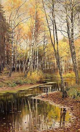桦木中的秋天`Autumn In The Birchwood