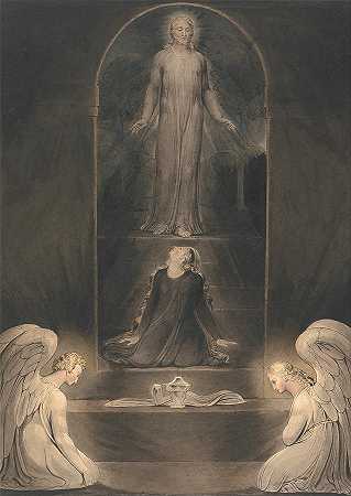 玛丽·玛格达伦在墓地`Mary Magdalen At The Sepulcher