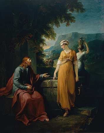 基督和撒玛利亚的女人`Christ And The Woman Of Samaria