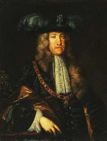 卡尔六世皇帝画像`Porträt Kaiser Karl VI by Martin van Meytens