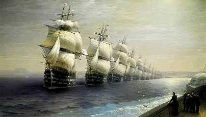 检查黑海舰队——尼古拉斯一世皇帝`Inspection Of The Black Sea Fleet – Emperor Nicholas I