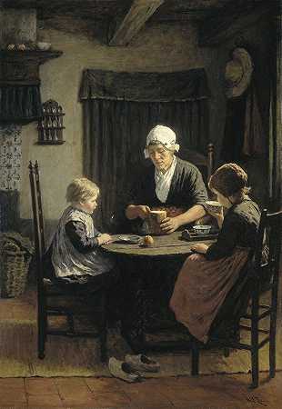 在祖母s`At Grandmothers (1883) by David Adolph Constant Artz