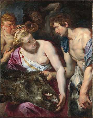 亚特兰大和梅勒格`Atalanta and Meleager (Ca. 1616) by Peter Paul Rubens