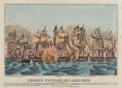 佩里在伊利湖的胜利`Perry\’s Victory on Lake Erie