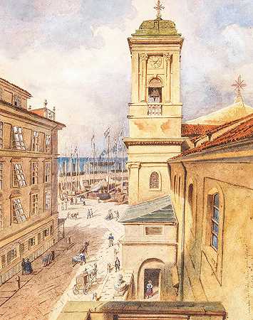 圣尼科尔的里雅斯特`San Nicolò Trieste (1862) by Carlo Canella