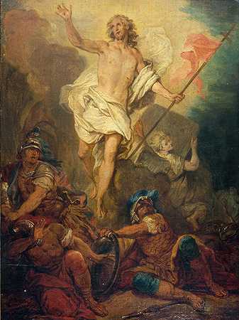 基督的复活`La résurrection du Christ (1730) by Nicolas Bertin