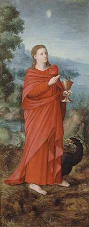 圣约翰，帕特莫斯。`Saint Jean à Patmos (1500~1600)