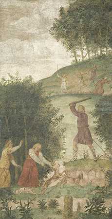 赛法勒斯在狩猎中受到惩罚`Cephalus Punished at the Hunt (c. 1520~1522) by Bernardino Luini