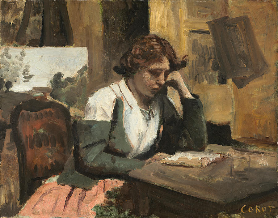 少女读书`Young Girl Reading