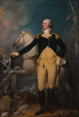 特伦顿的乔治·华盛顿将军`General George Washington At Trenton