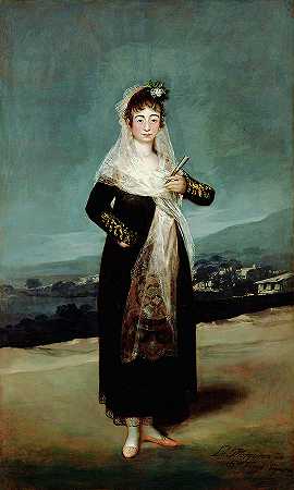 圣地亚哥侯爵像`Portrait of the Marquesa de Santiago