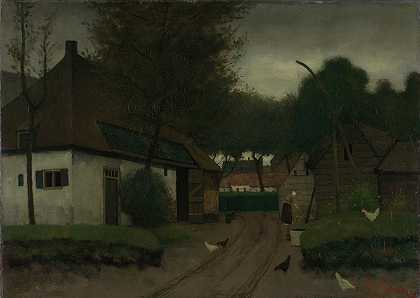 农庄`Farmstead (1890 ~ 1900) by Eduard Karsen