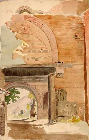 十字军之门，尼西亚`Crusaders Gate, Nicea by Miner Kilbourne Kellogg