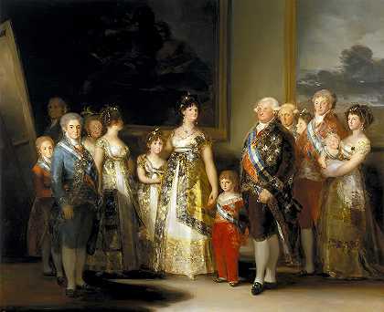 西班牙查理四世及其家人`Charles IV of Spain and his Family