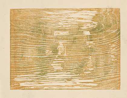 景观`Landscape (1940~1943) by Edvard Munch