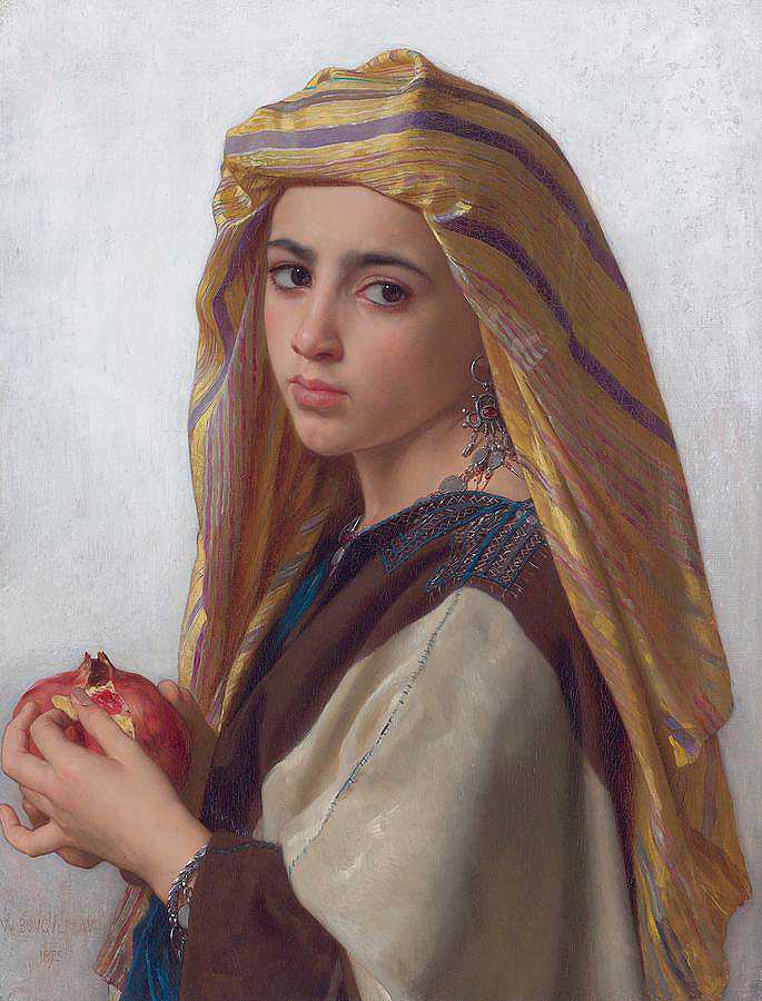 带石榴的女孩`Girl With A Pomegranate