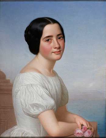 院长的女儿`The Dean´s daughter (1851) by Lars Hansen
