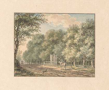 在阿姆斯特丹Weg上`Op de Amstelveense Weg (1798) by Jan Evert Grave