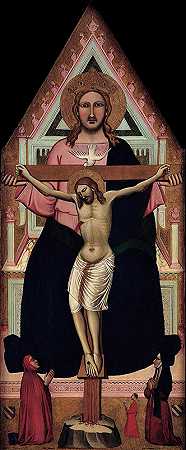 三位一体`The Trinity (1400 ~ 1410) by Niccolò di Pietro Gerini