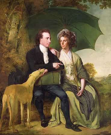 莱斯特郡尤克斯霍尔洛奇的牧师和托马斯·吉斯伯恩夫人`The Rev and Mrs Thomas Gisborne of Yoxhall Lodge Leicestershire