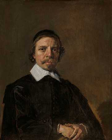 一个人的肖像，可能是牧师`Portrait of a Man, possibly a Clergyman (c. 1657 ~ c. 1660) by Frans Hals
