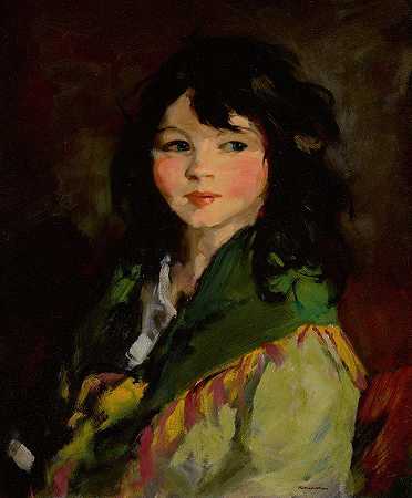弗朗辛（亲爱的）`Francine (;lovey) (1921) by Robert Henri