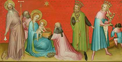 圣安东尼·阿博特对三博士的崇拜`Adoration of he Magi with Saint Anthony Abbott