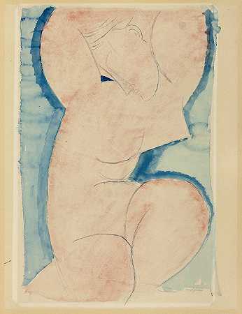 石蕊`Caryatid (c. 1913) by Amedeo Modigliani