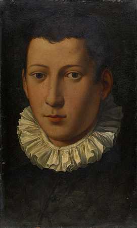 一个年轻人的肖像`Portrait of a Young Man by Alessandro Allori
