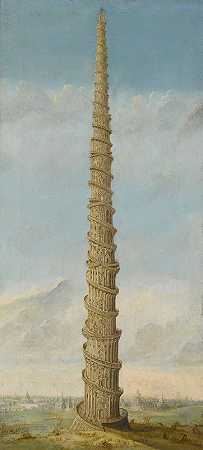 巴别塔`The Tower Of Babel (1776) by Franz Stieberich