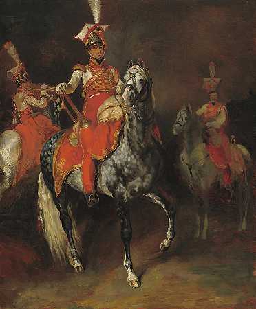 拿破仑帝国卫队的骑兵号手`Mounted Trumpeters of Napoleon\’s Imperial Guard