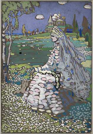 新娘`The Bride (1903) by Wassily Kandinsky