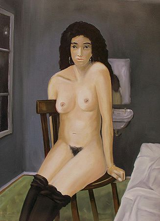 坐着的裸体`Seated Nude