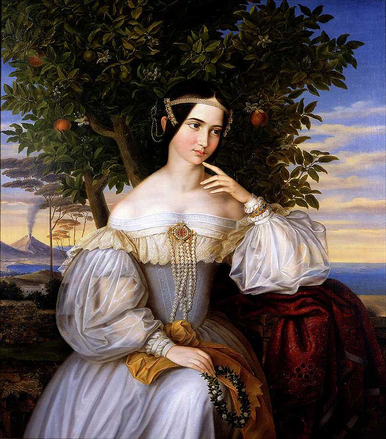 夏洛特·德·罗斯柴尔德的婚姻肖像`Marriage Portrait of Charlotte de Rothschild