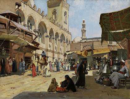 卡隆的阿拉伯市场`Arab Market in Kaloun
