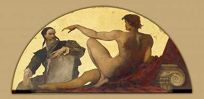 米开朗基罗`Michelangelo Buonarroti (1881~1884) by Hans Makart