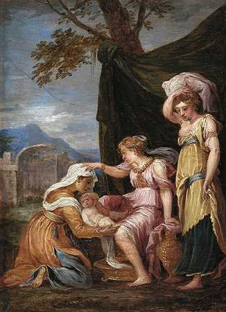 木星的诞生`Birth of Jupiter (between 1650 and 1660) by David Teniers The Younger