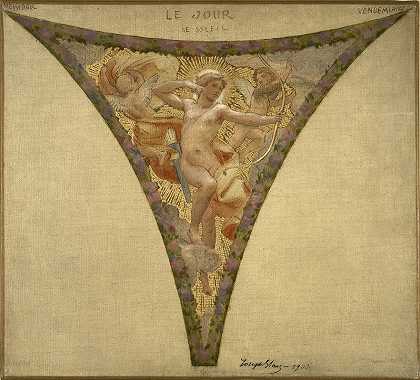 白天——太阳梅西多-文德迈尔`Le Jour – le Soleil ; Messidor – Vendémiaire (1901) by Joseph Blanc