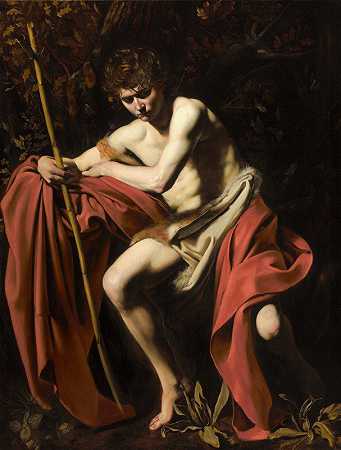 荒野中的施洗者圣约翰`Saint John The Baptist In The Wilderness by Caravaggio