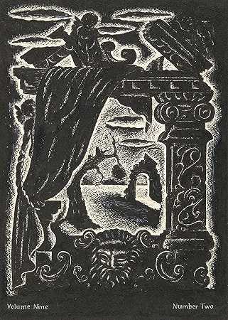 无标题（杂志封面设计装饰图案）`Untitled (Design for magazine cover;Ornamental motif) (1926–1941) by Emil Ganso