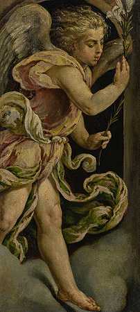 报喜天使`Angel of the Annunciation by Jacopo Bassano