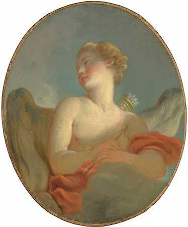 “爱情”据说是玛丽·凯瑟琳·科伦比（1751-1830）作为丘比特的肖像`‘L’Amour’; said to be a Portrait of Marie Catherine Colombe (1751~1830) as Cupid by Jean-Honoré Fragonard