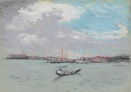 威尼斯郊外`Outside Venice (1901) by Joseph Pennell