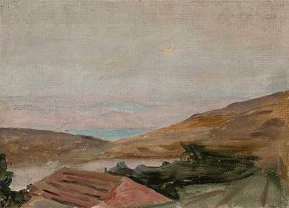 提贝里亚。从巴勒斯坦之旅`Tiberias. From the journey to Palestine (1901) by Jan Ciągliński