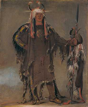 Peh-TóPe Kiss，Eagles肋骨，一个皮耶根酋长`Peh~Tó~Pe~Kiss, Eagles Ribs, a Piegan Chief (1832) by George Catlin